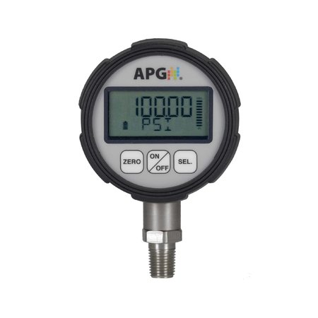 APG Digital Pressure Gauge, Range 0-100 PSI PG7-100.00-PSIG-F0-L0-E0-C0-P0-N0-B0